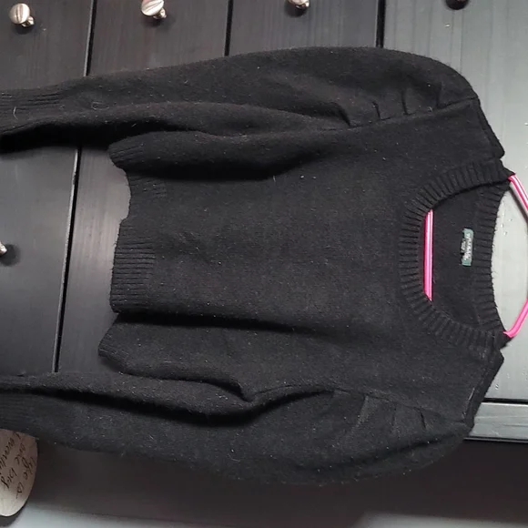 Black crop top sweater - Picture 2 of 4